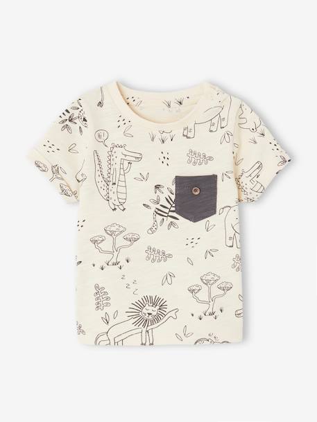 Bebé-Camiseta jungla de punto flameado para bebé