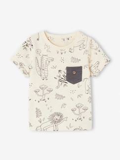 camisetas-Camiseta jungla de punto flameado para bebé