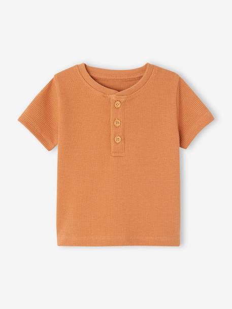 Bebé-Camisetas-Camisetas-Camiseta tunecina nido de abeja, para bebé