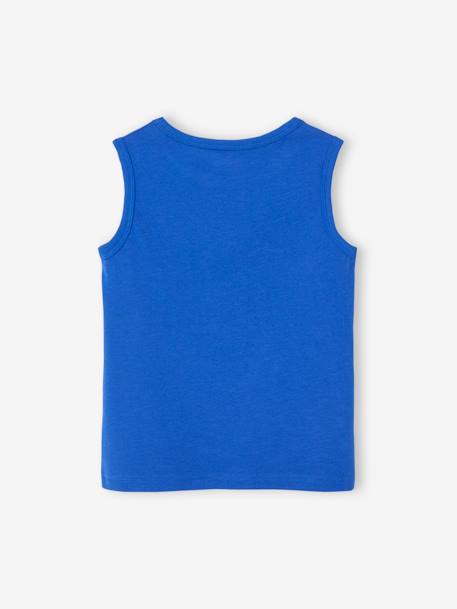 Camiseta de tirantes para niño arcilla+azul intenso+gris jaspeado 