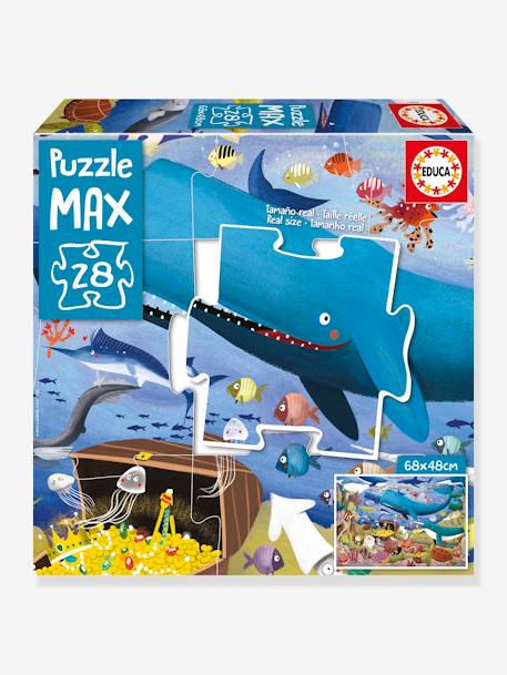 Puzzle Max 28 piezas Animales bajo el mar - EDUCA azul 