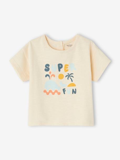 Bebé-Camisetas-Camiseta "Super fun" de manga corta para bebé