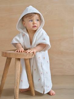 -Poncho de baño bebé GIVERNY personalizable, con algodón reciclado