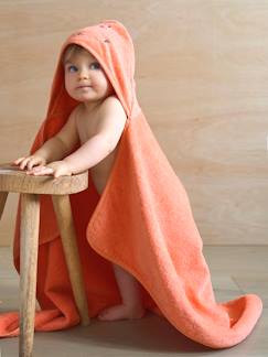Textil Hogar y Decoración-Ropa de baño-Capas de baño-Capa de baño básica, de algodón reciclado, para bebé