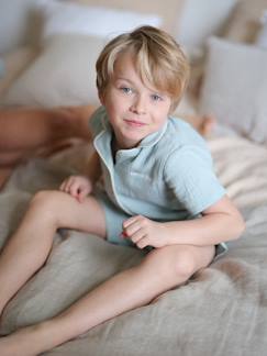 Pijamas y bodies bebé-Pijama con short personalizable niño