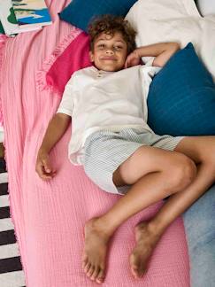 Ecorresponsables-Niño-Pijamas -Pijama con short dos tejidos personalizable para niño