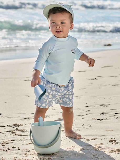 Bebé-Bañadores y accesorios de playa-Camiseta de baño antirrayos UV para niño marinerito