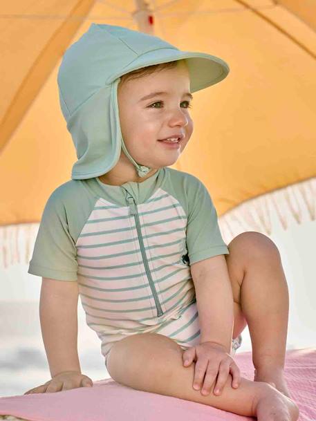 Bebé-Bañadores y accesorios de playa-Mono antirrayos UV para bebé niño