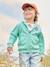 Sudadera con cremallera y capucha para niño - Basics azul turquesa+ocre 