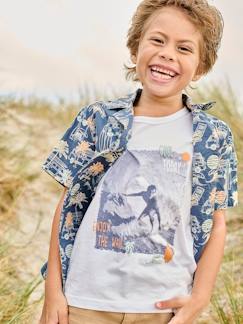 -Camiseta sin mangas estampado fotográfico surf niño