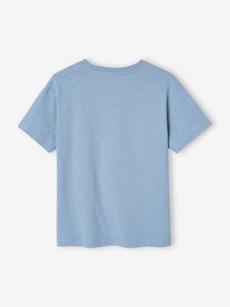Camiseta motivo 'surf and ride' para niño azul claro 