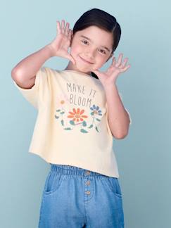 Niña-Camiseta de felpa rizada para niña