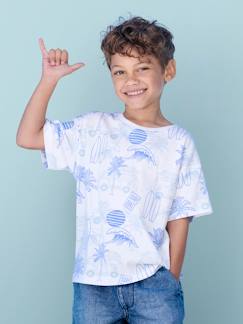 Niño-Camiseta estampado gráfico vacaciones niño