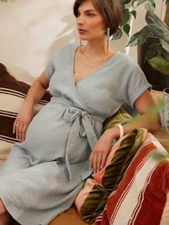 Ropa Premamá-Vestido para embarazo de gasa de algodón orgánico ENVIE DE FRAISE