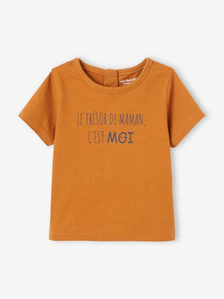 Bebé-Camisetas-Camisetas-Camiseta de manga corta con mensaje para bebé