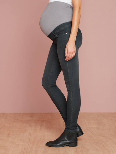 Vaqueros slim stretch para embarazo con entrepierna 78 cm Denim gris 