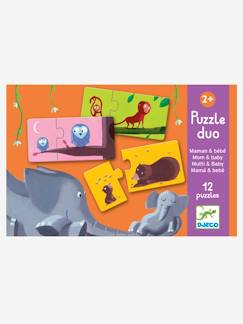 Juguetes-Juegos educativos-Puzzle dúo Mamá y Bebé DJECO
