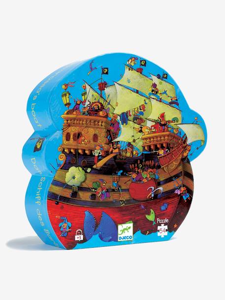 Puzzle El Barco Pirata con 54 piezas DJECO multicolor 