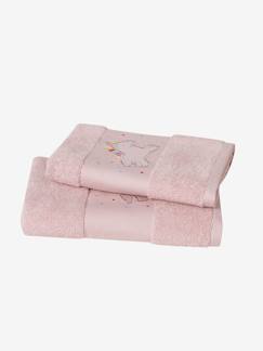 Albornoz de baño personalizable para bebé Jardín de las Abejas rosa medio  liso con motivos - Vertbaudet