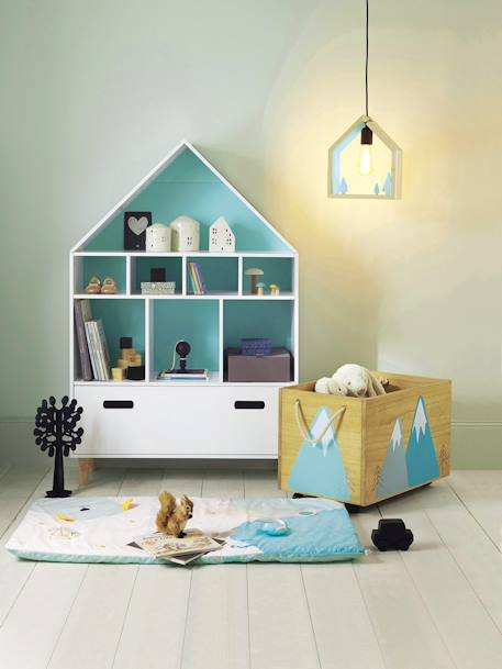 Mueble de organización 'casa' Blanco/azul 