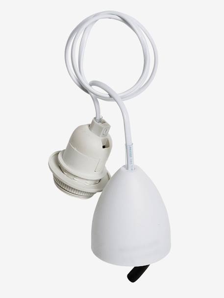 Cable y casquillo eléctrico para lámparas Blanco 