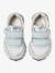 Zapatillas deportivas estilo running con tiras autoadherentes bebé niña AZUL CLARO LISO CON MOTIVOS 