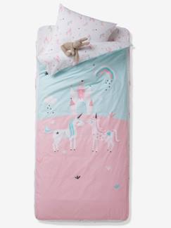 Líneas de Mobiliario-Textil Hogar y Decoración-Ropa de cama niños-Conjunto caradou "fácil de arropar" con nórdico UNICORNIOS MÁGICOS
