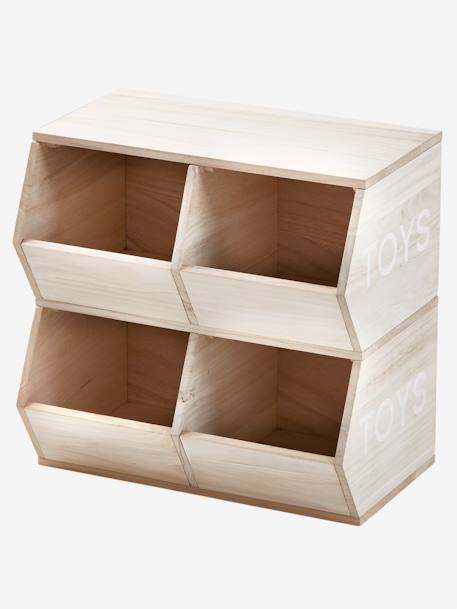 Mueble 4 cajas Toys BEIGE CLARO LISO CON MOTIVOS 
