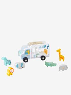 Elefantes-Camión con figuras encajables Jungla