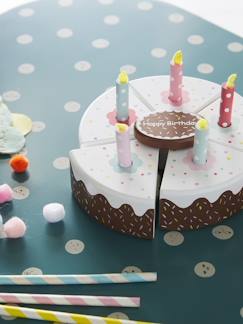 Juguetes-Set tarta de cumpleaños de madera FSC®