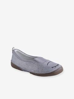 Calzado-Calzado niña (23-38)-Zapatillas de casa de piel con elástico niña