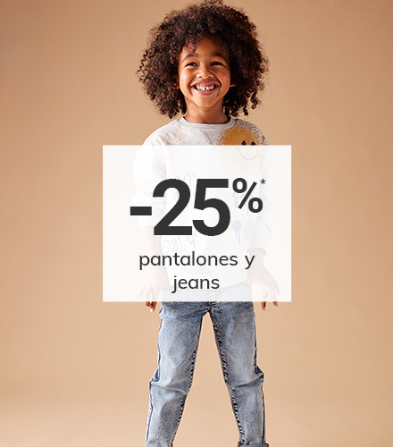 Pantalones y jeans -25%* en todo