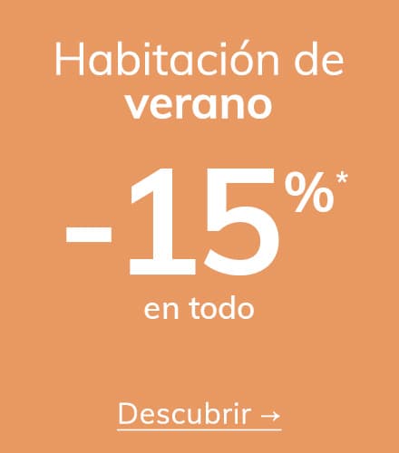 Habitación de verano -15%* en todo